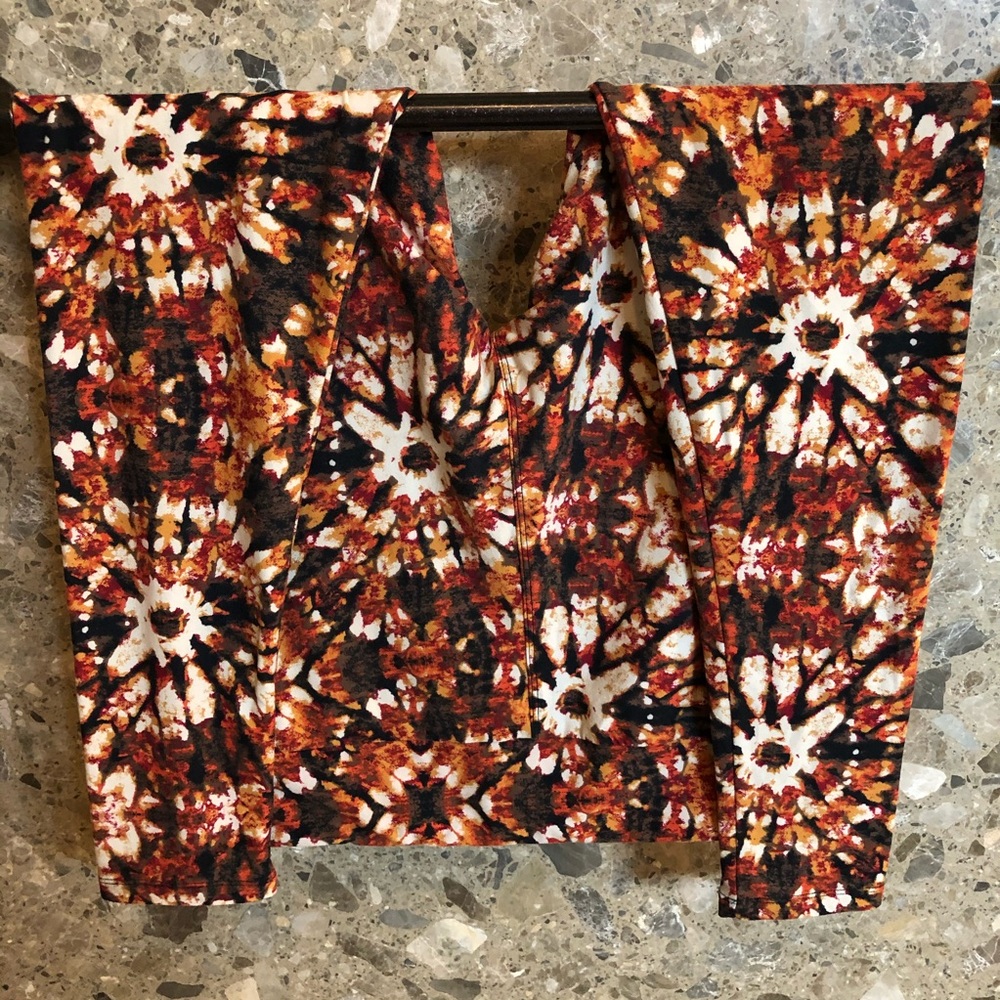 Earth Tone Tie Dye Leggings